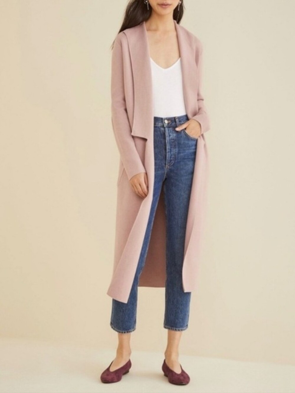 Organic Cotton Maxi Cardigan